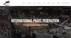 Desktop Screenshot of padelfip.com